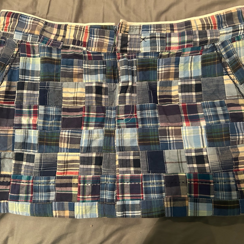 American Eagle Outfitters Plaid Mini Skirt - Blue and Multicolor
